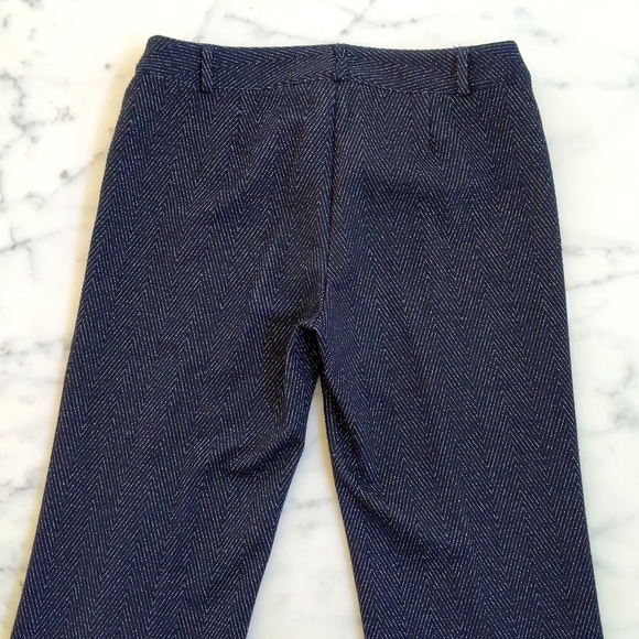 NWOT. Vintage Express Black and Silver Herringbone Pattern Pants with sparkling. - Picture 6 of 8